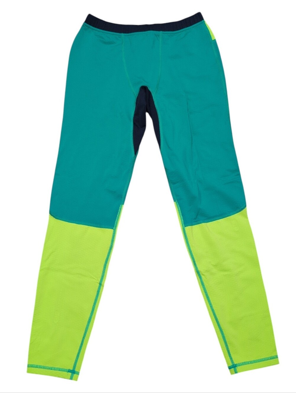 Columbia Omni Heat Leggings Neon And Teal Youth Large 14/16